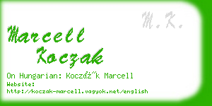 marcell koczak business card